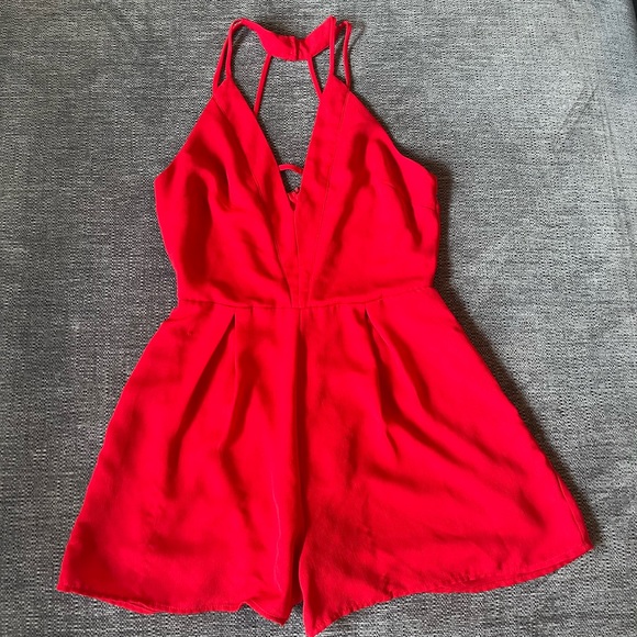 Red Romper - Sienna Sky - Picture 1 of 8